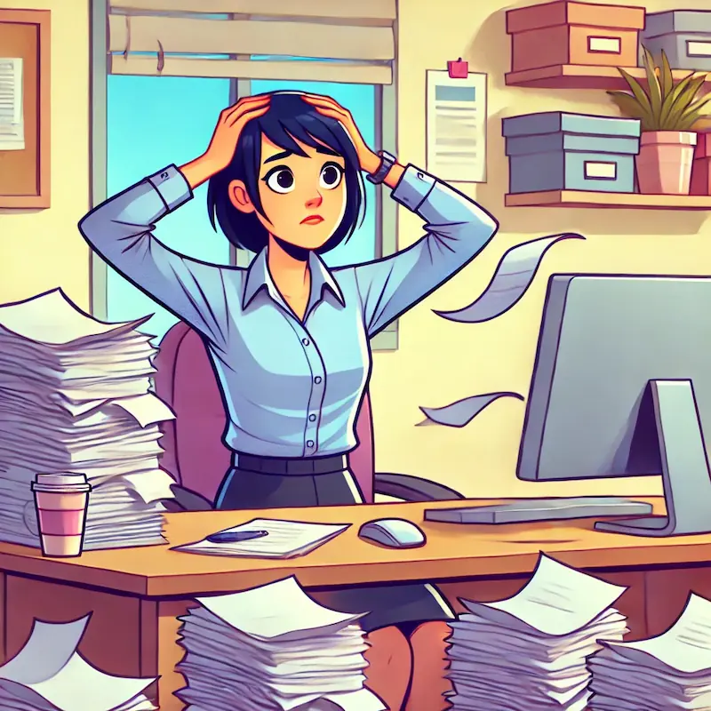 Overwhelmed By Paper